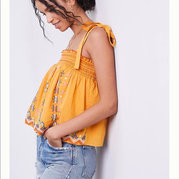 NWT Anthropologie Embroidered Swing Tank - Picture 2 of 7